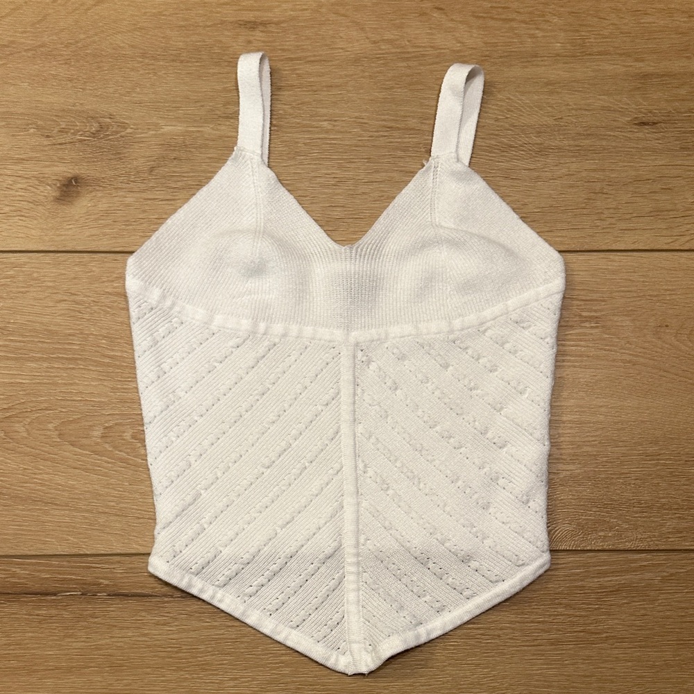 Habitual White Textured Bandeau